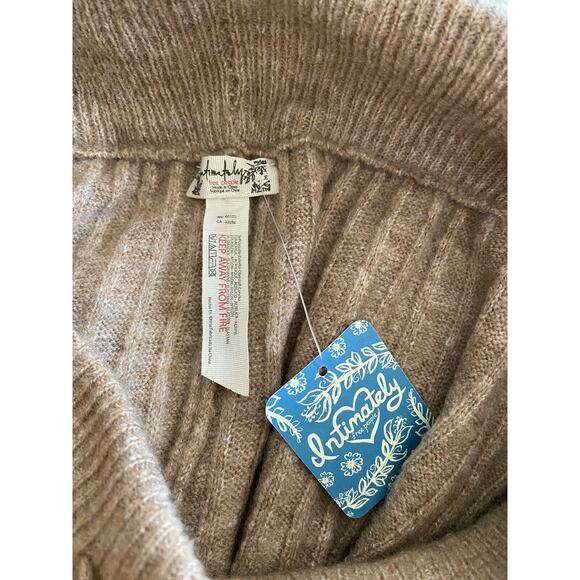 Free People Around the Clock Joggers Tan Army Pants Sz Small Brown Pullover - Picture 6 of 8